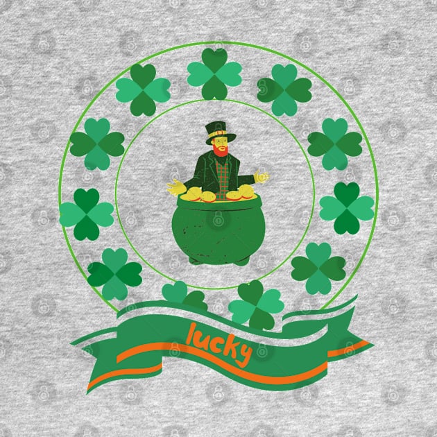 Saint Patrick Lucky T-shirt by Funky Mama